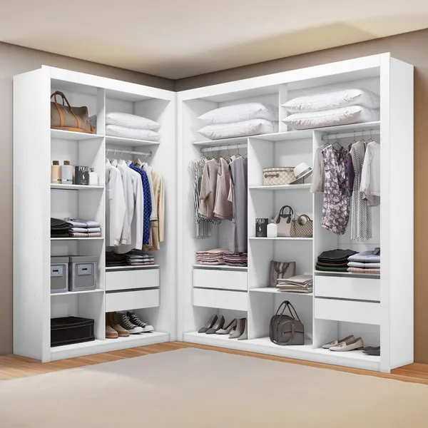 Closet Modulado 6 gavetas 100% MDF Amoudi Móveis