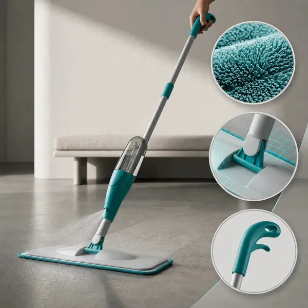 Mop Spray Com  Reservatório Esfregão Vassoura Mágica