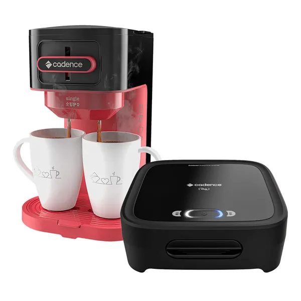 KIT CLICK CADENCE - SANDUICHEIRA E CAFETEIRA SINGLE UP