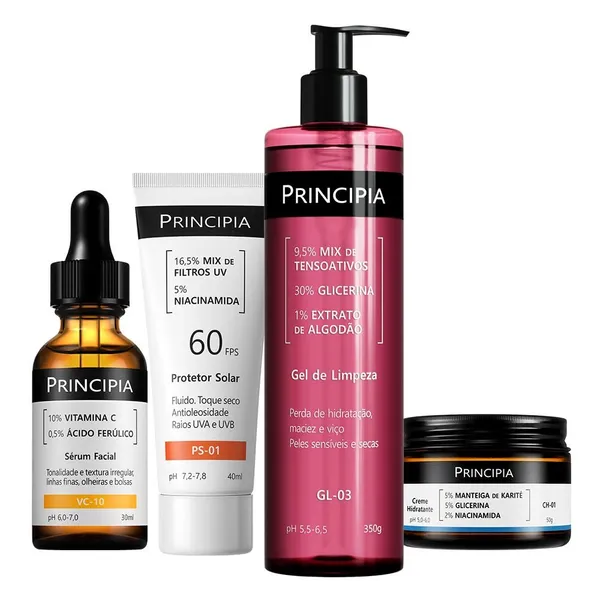 PRINCIPIA KIT ESSENCIAL GL-03 + CH + VC + PS-01 FPS 60