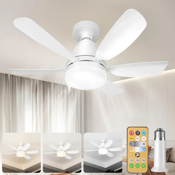 Ventilador com Luminária Mais Vendido com Conforto bivolt + controle remoto