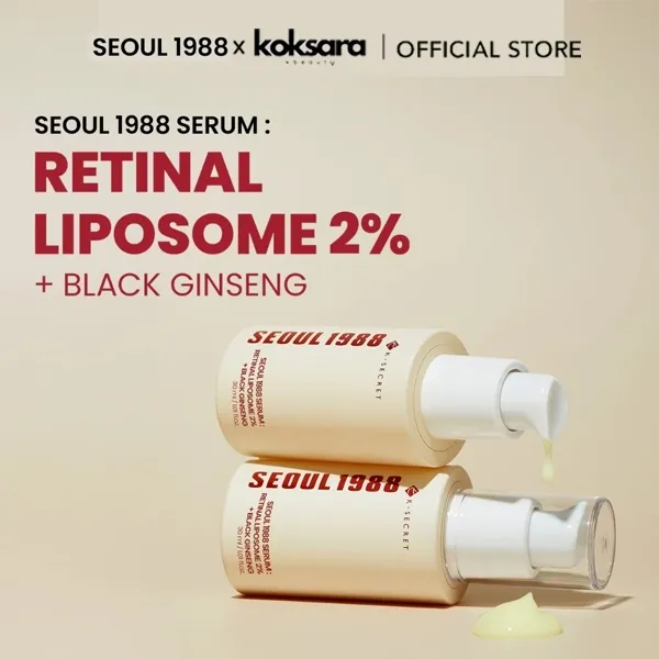 [OFFICIAL] SEOUL 1988 Serum : Retinal Liposome 2% + Black Ginseng 10ml/30ml