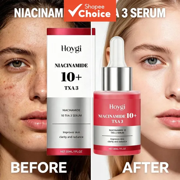 Soro Hoygi Niacinamida TXA3 , Essência Iluminadora , Facial Desbotado Para Manchas Escuras Hidratante Cuidados Com A Pel