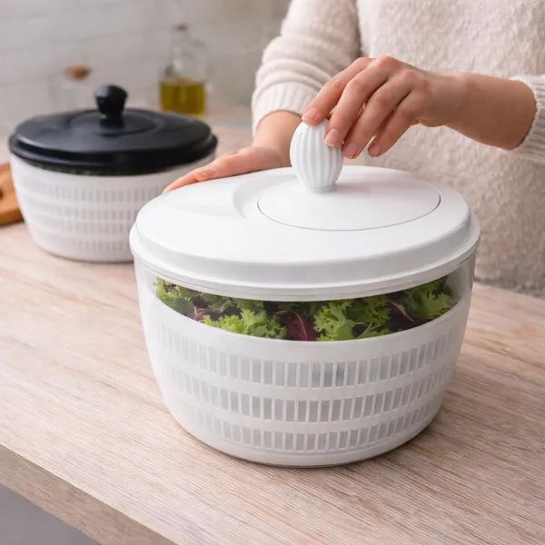 Centrífuga De Salada  Secador Verduras  Manual 4 Litros