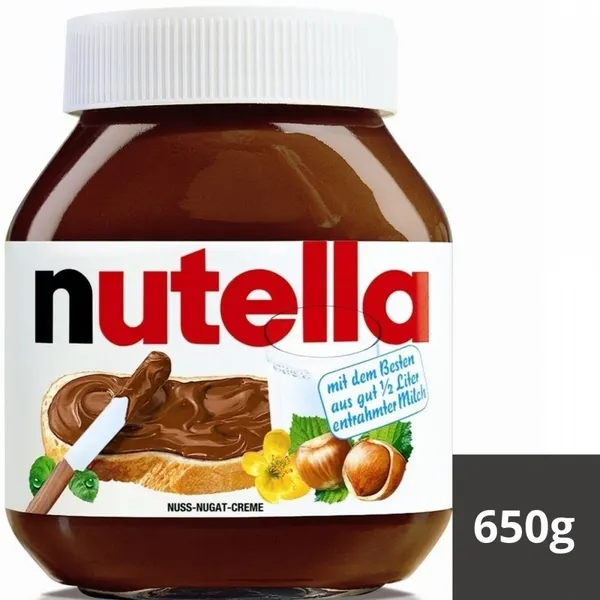 CREME DE AVELÃ COM CACAU 650G NUTELLA