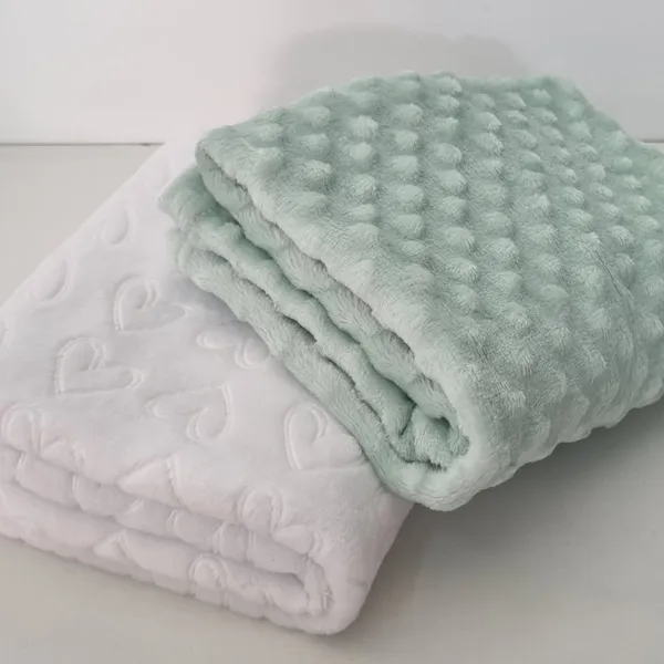 Kit 2 Mantas Bebe Menina Menino 3D Bolha Cobertor Microfibra Desenhos RN Mantinhas Saída Maternidade