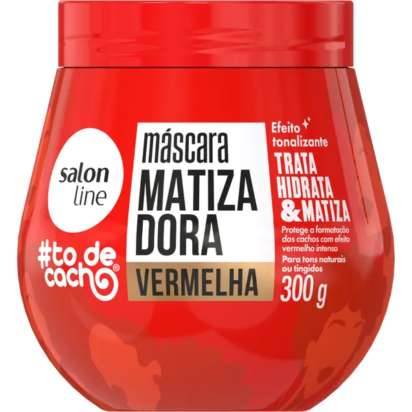 Máscara Matizadora #todecacho Vermelha 300g