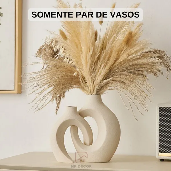 Dupla Vasos Decorativos Enfeite Decorativo Decoração Oferta (duo)