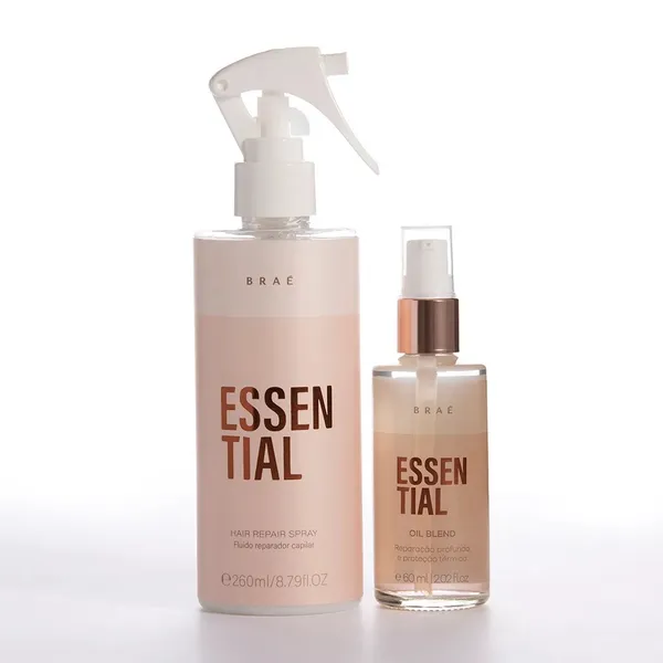 Kit Braé Essential Leave-in Spray 260ml + Óleo Capilar 60ml