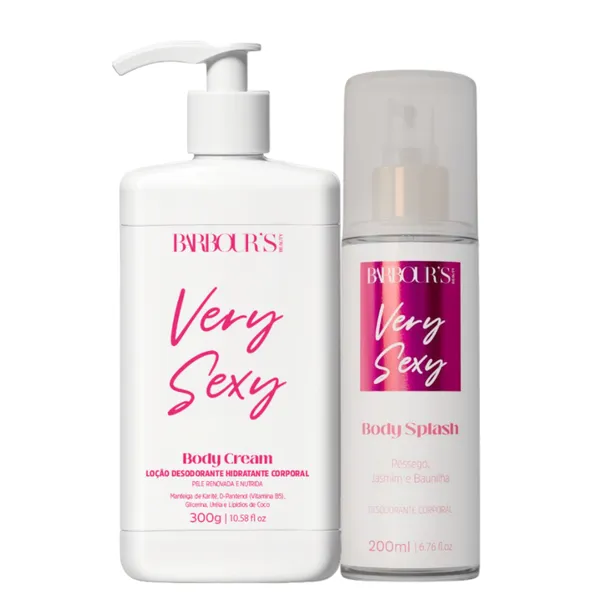 Kit Body Splash e Hidratante corporal Very Sexy Barbours
