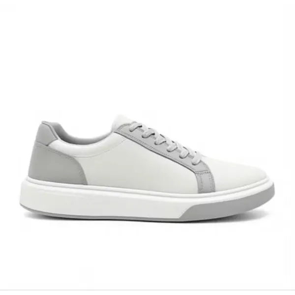 Tenis Estililoso Feminino New Design Couro Academia Treino Bege Banco