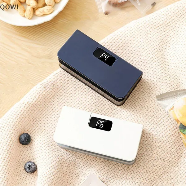 qo Mini Selador De Sacos Plásticos 2 Em 1 , Máquina Seladora De Saco De Calor Portátil , Paage , Seis Tela De Energia