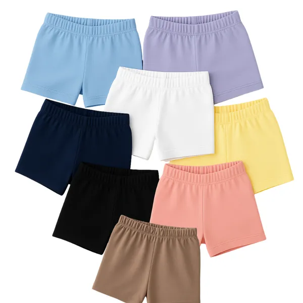 Kit 3 Shorts Curto Cotton Infantil Menina Ideal Para Saias Vestidos Tamanho 1 ao 16