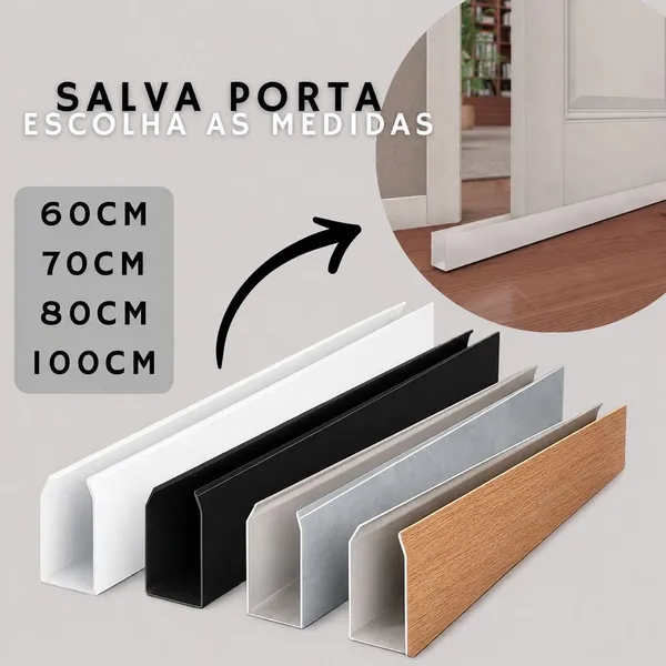 Protetor de Porta Proteção Contra Umidade e Design Moderno Salva Porta 8cm x 3,5cm