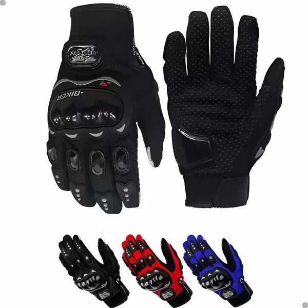 Luvas para motociclistas - quentes, antiderrapantes, com absorção de impacto, confortáveis ​​e tamanho único.