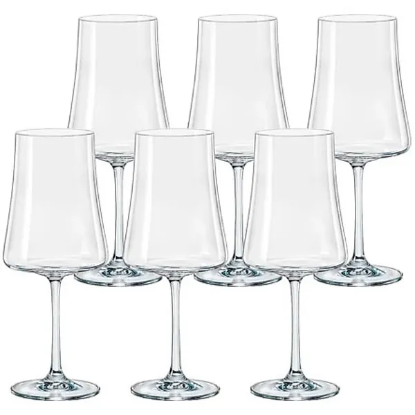 Jogo de taças de cristal Xtra Bohemia 360 ml 06 peças Vinho