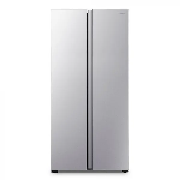 Geladeira Hisense Side By Side 441l Inverter Frost Free Cinza