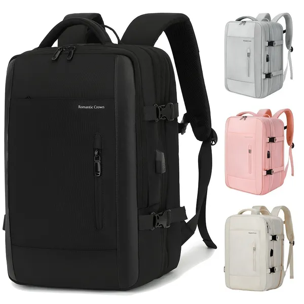 ROMANTIC CROWN Mochla de Viagem MascuIino e Feminina ImpermeaveI Reforçada Executiva para Notebook