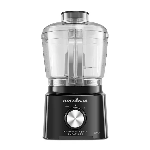 Processador ​Compacto Britânia 300W Turbo Preto BMP900P