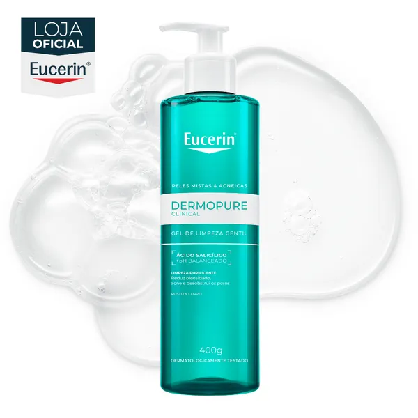 EUCERIN Gel de Limpeza Facial Antiacne Dermo Pure Gentil 400ml