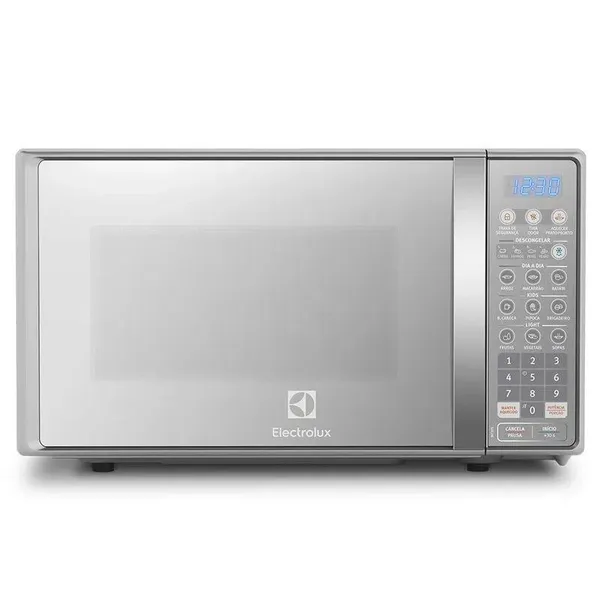 Microondas Electrolux 20L inox espelhado com função tira odor