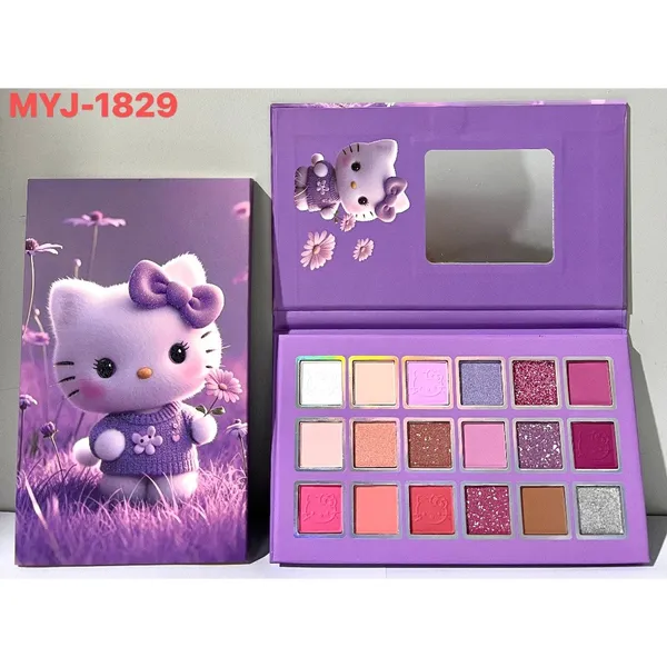 Kit Maquiagem Infantil Hello Kitty Paleta De Sombras Divertido