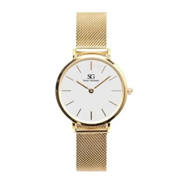 Relógio Feminino Dourado Saint Germain - Chelsea Gold 32mm Fundo Branco