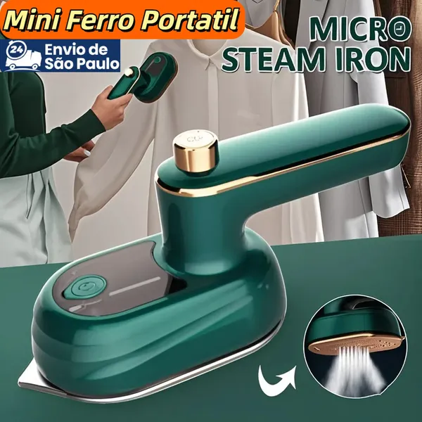 Mini Ferro Portatil De Passar Roupa Vapor Para Viagem Elétrico Pequeno 110v e 220v  Alta Temperatura