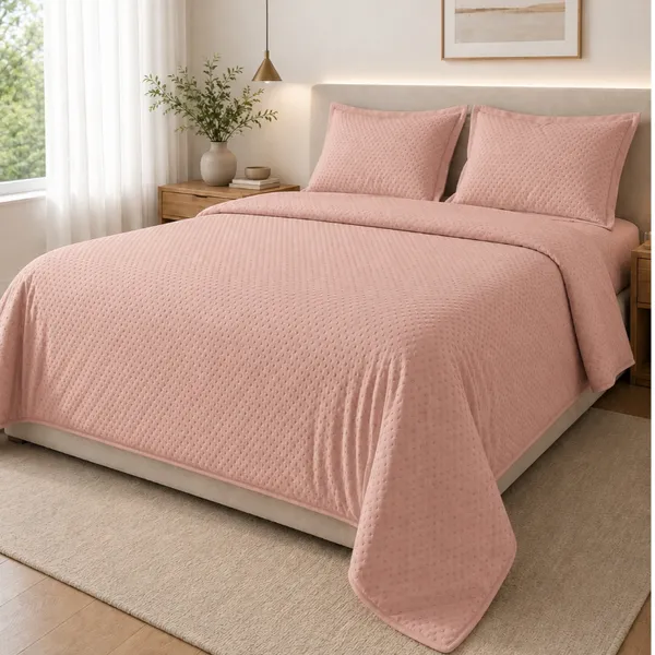 Kit Colcha Cama Casal Queen King Com Porta Travesseiro Incluso Cobre Leito Dupla Face