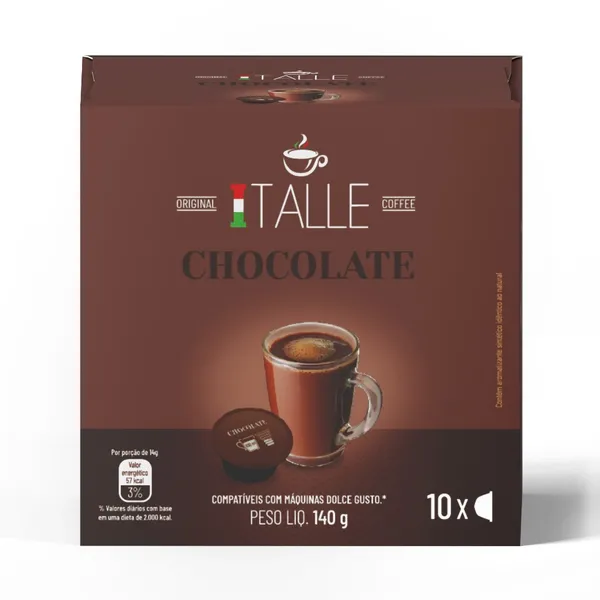 Cápsula Dolce Gusto Chocolate Café Italle 10 Und
