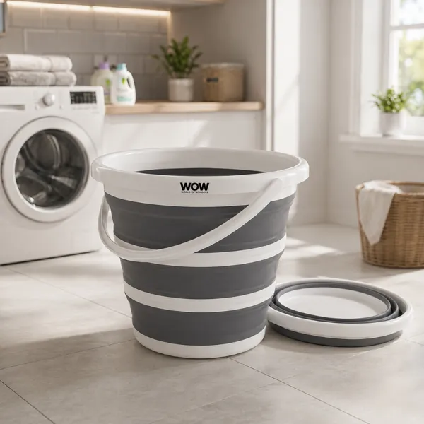 Balde Nobre Retrátil Magico dobrável Flexível Silicone 10L