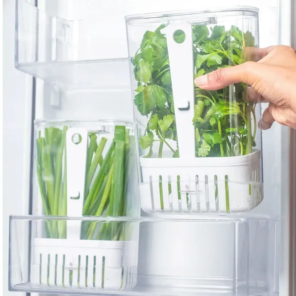 Organizador de Geladeira para Temperos 2,3L Linha Clear Fresh