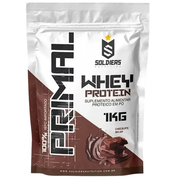 Whey Protein Primal 1kg Importado Soldiers Nutrition Suplemento Proteína Muscular
