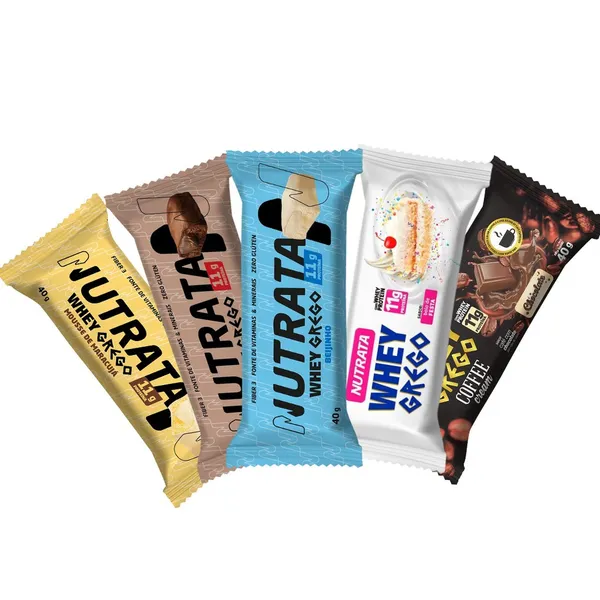 Barra Whey Grego Display 12Und - Nutrata