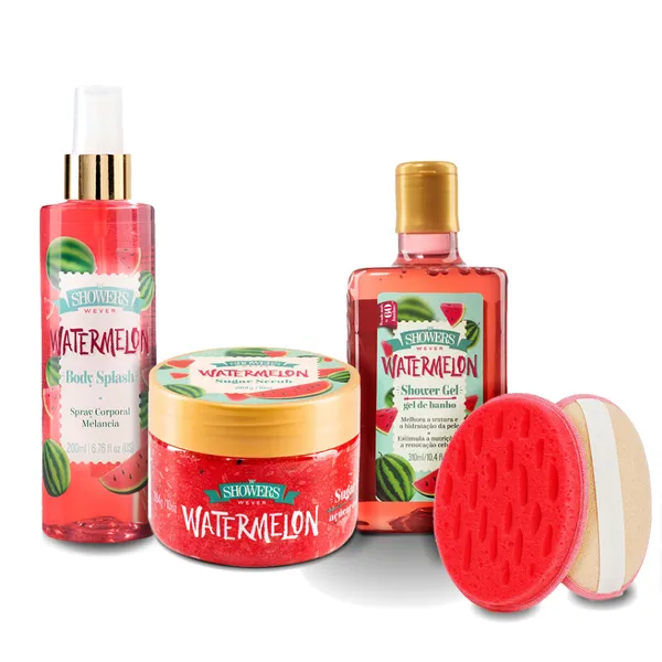 Wever Showers Kit com Gel de Banho + Esfoliante Corporal + Body Splash + Brinde exclusivo !
