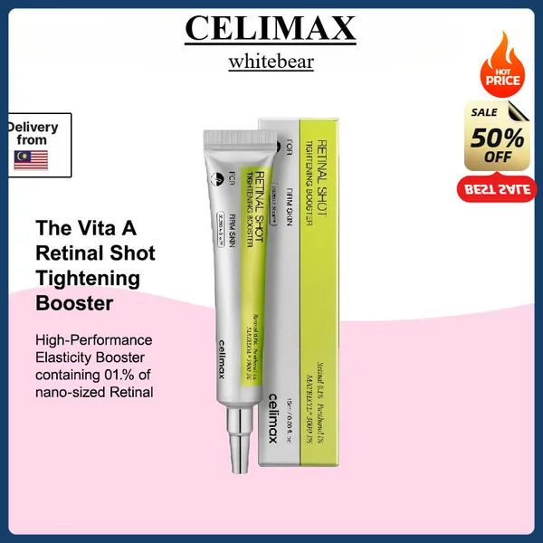 7.7celimax Vita-A Retinal Shot Tighting Booster 15ml Soro Facial Coreano Para Todos Os Tipos De Pele Sensível Seco Oleos