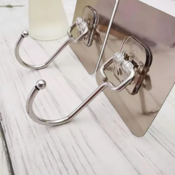 KIT 5/10/20 Ganchos Adesivos Metálicos: Solução Elegante para Organização