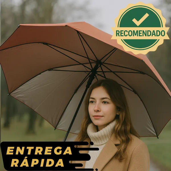 Guarda-Chuva Dupla Face Reforçado com Proteção UV  Dobrável!