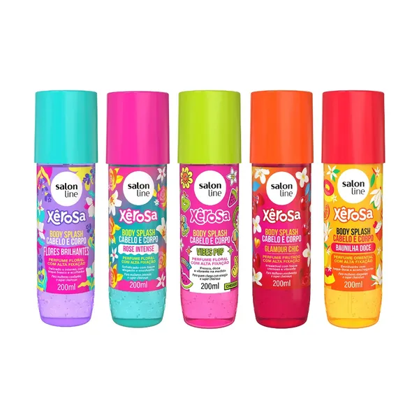 Kit Perfumação com 5 Body Splash Xêrosa