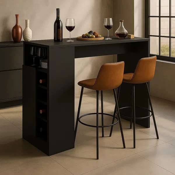 Bancada Balcão/Mesa Ilha de Cozinha Gourmet com Adega e 1 Porta Multimóveis