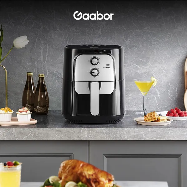Fritadeira Elétrica sem óleo Air Fryer 5.5L Gaabor Jumbo Family 1400W