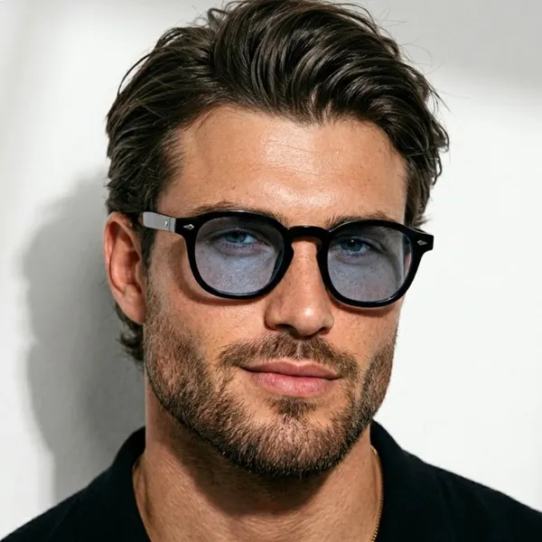 Oculos de Sol Redondo Premium Flexivel Blogueira Moderno Luxo uv400 Feminino Masculino