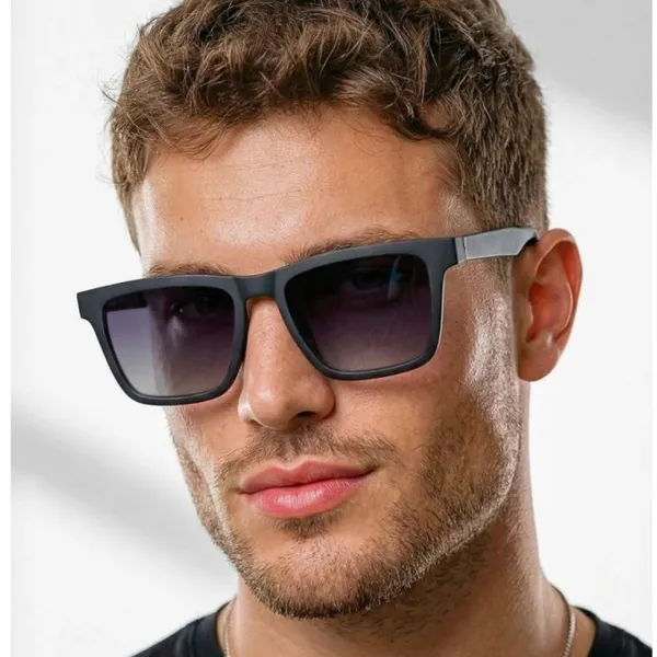 Oculos de Sol Quadrado Premium Napoli Clássico Basico Tendencia Moda Praia uv400 Masculino Feminino