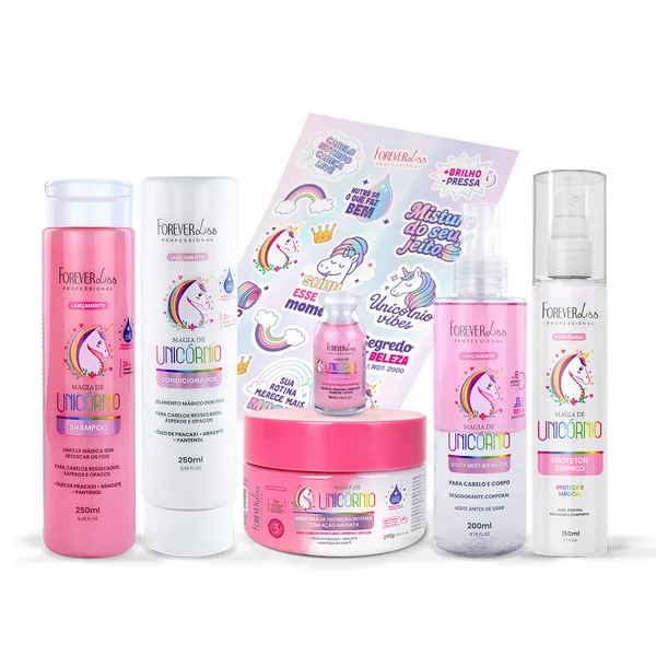 KIT COMPLETO MAGIA DE UNICÓRNIO FOREVER LISS