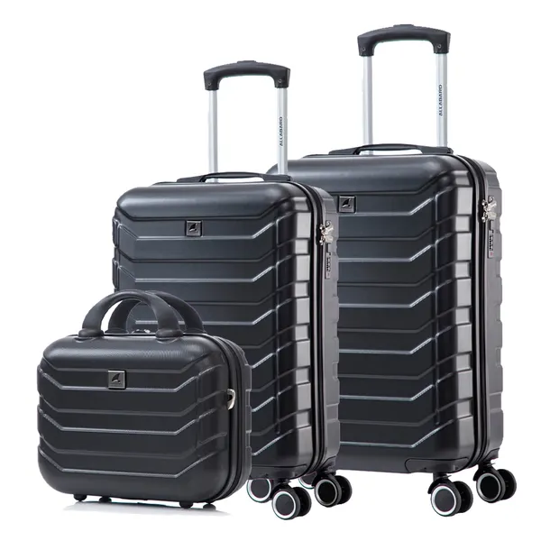 Kit 3 Unidades Mala de Bordo para Viagem com Frasqueira Padrão ANAC Rígida ABS