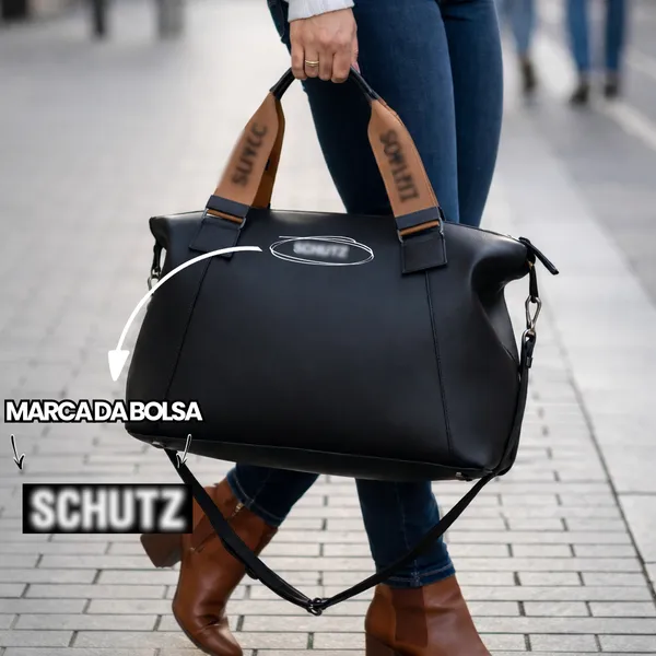Bolsa Feminina Grande Sacola De Ombro Trabalho Faculdade Cabe Notebook Espaçosa Mala De Mão Couro PU Moderna Barata