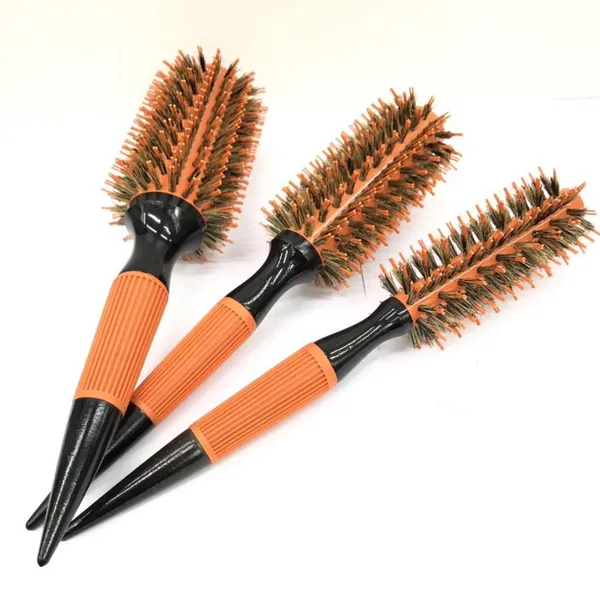 Kit 3 Escovas Profissionais De Cabelo ​Cerdas Javali e Nylon
