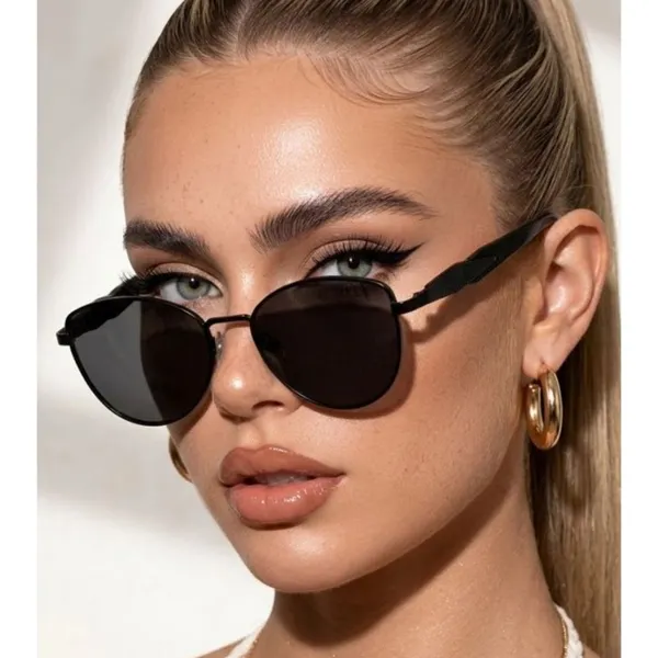 Óculos de Sol Lunare Gatinho Premium Blogueira Feminino Tendencia Elegante  uv400 Feminino