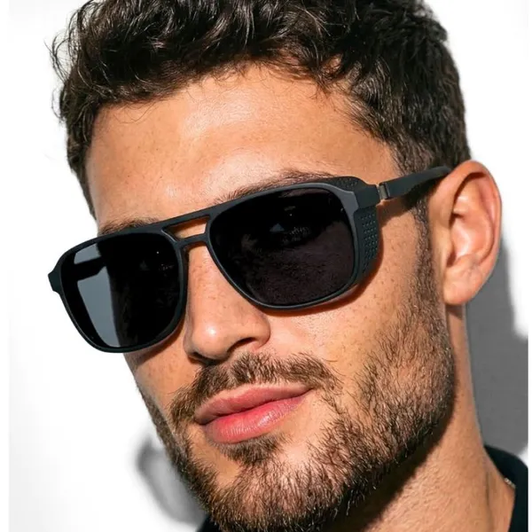 Óculos de Sol Leblon Quadrado Soldador Premium Steampunk Retrô Alok uv400 Feminino Masculino