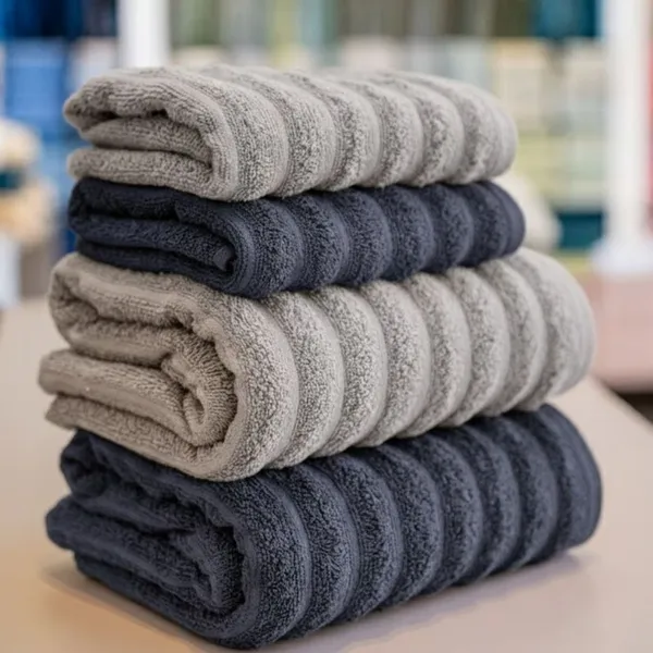 Jogo de Toalha de Banho 100% Algodão 4 Peças Gigante Grossa Excelente Absorção Banhão Habitat Wave